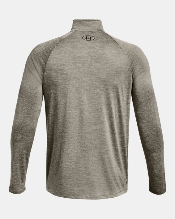 Men's UA Tech™ ½ Zip Long Sleeve in Green image number 5